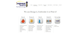 Desktop Screenshot of impressgraphics.com
